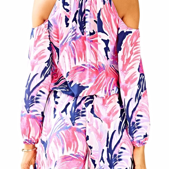Lilly Pulitzer Elsa Sunny Shoulder Romper - Picture 3 of 3